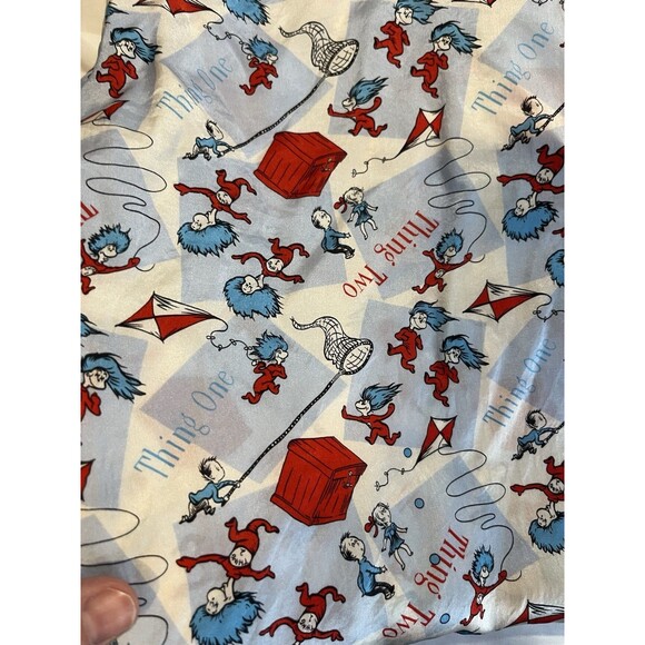 Universal Studio Dr Suess Sleep/lounge Pants 100% Silk Thing 1 Thing 2 Unisex L - Picture 6 of 10